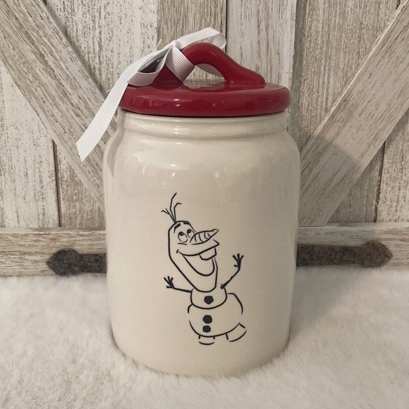Rae Dunn Frozen Olaf Best Day Of My Life Baby Canister - Picture 2 of 4